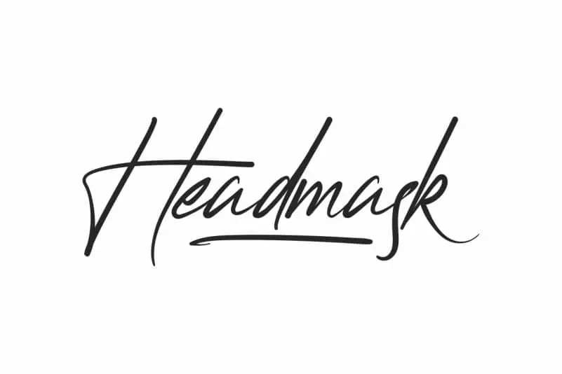 Headmask Script Font