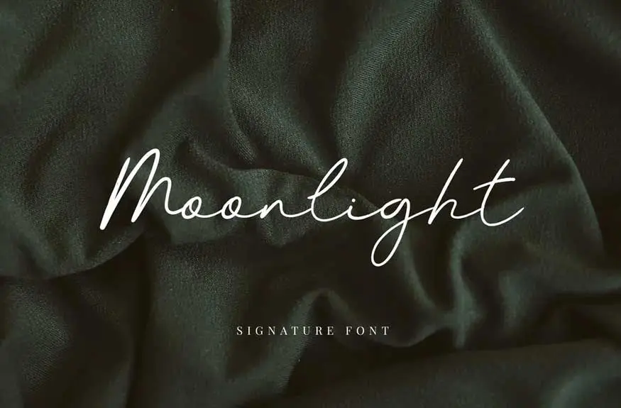 Moonlight Signature Font