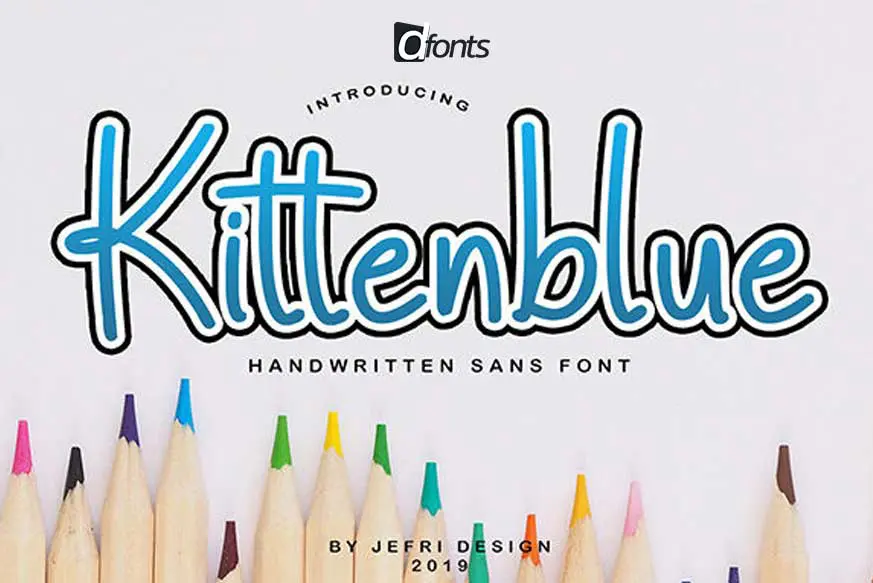 Kittenblue Font