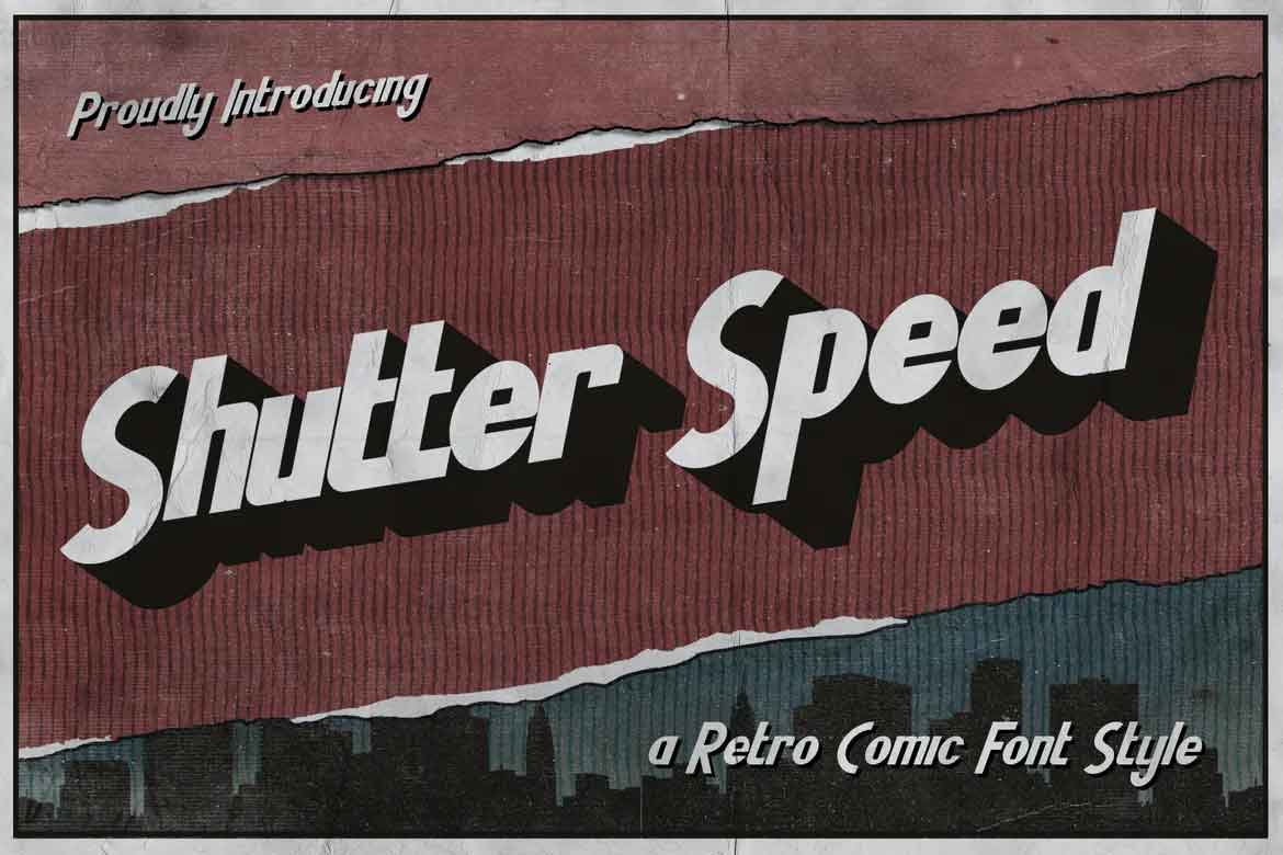 Shutter Speed A Retro Comic Font
