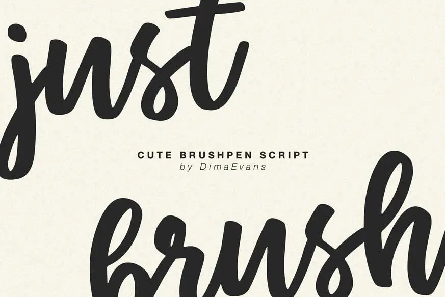 Just Brush Font