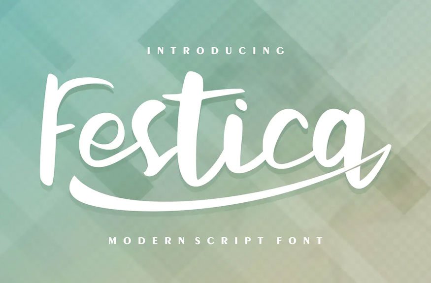 Festica | Modern Script Font