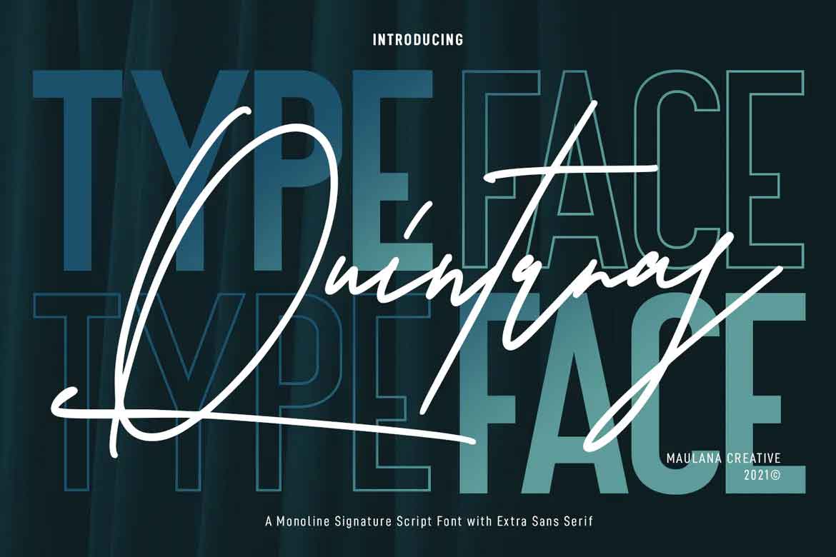 Quintaras Signature Font