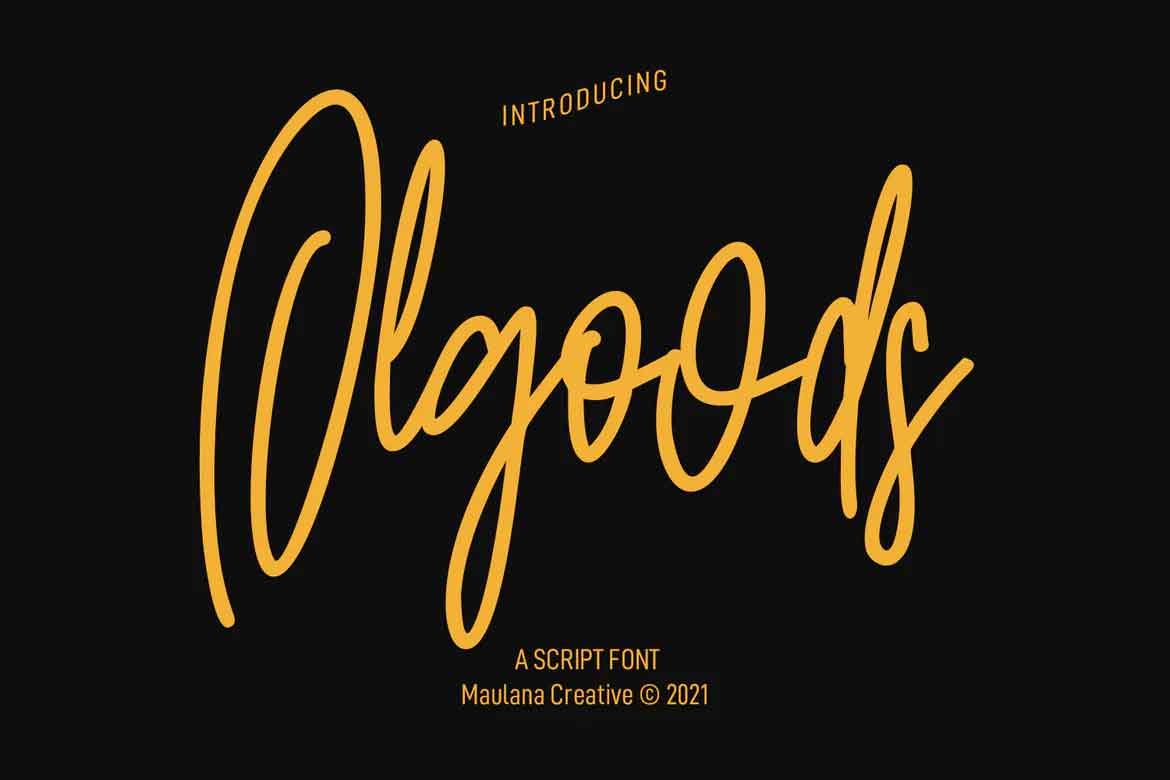 Olgoods Script Font