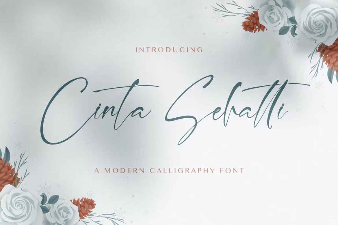 Cinta Sehatti - Calligraphy Font