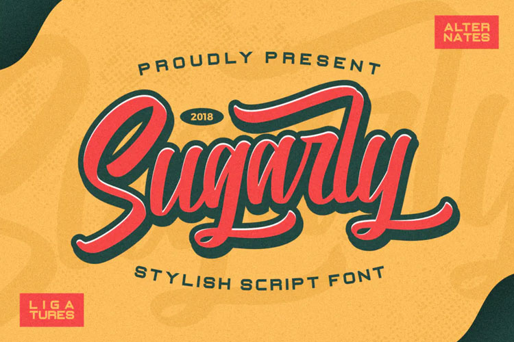 Sugarly Script Font