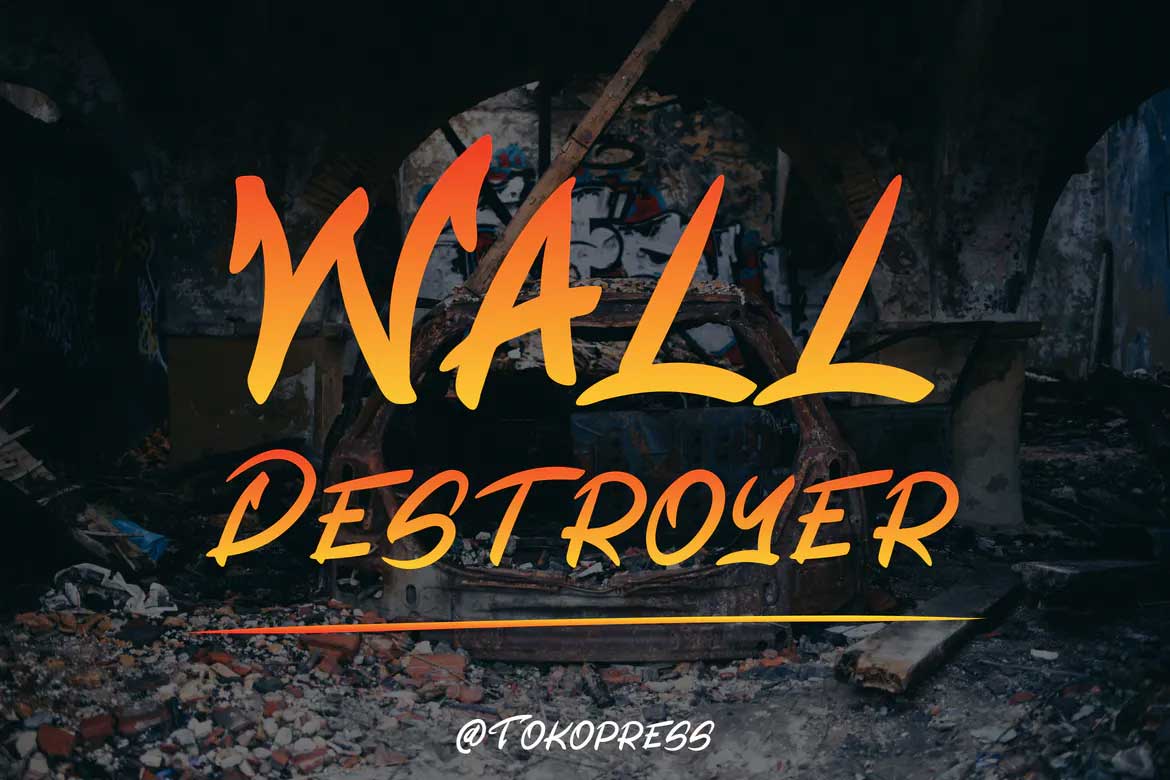 Wall Destroyer Font