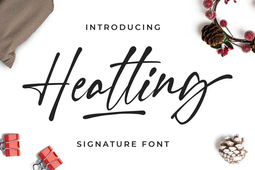Heatting - Signature Font