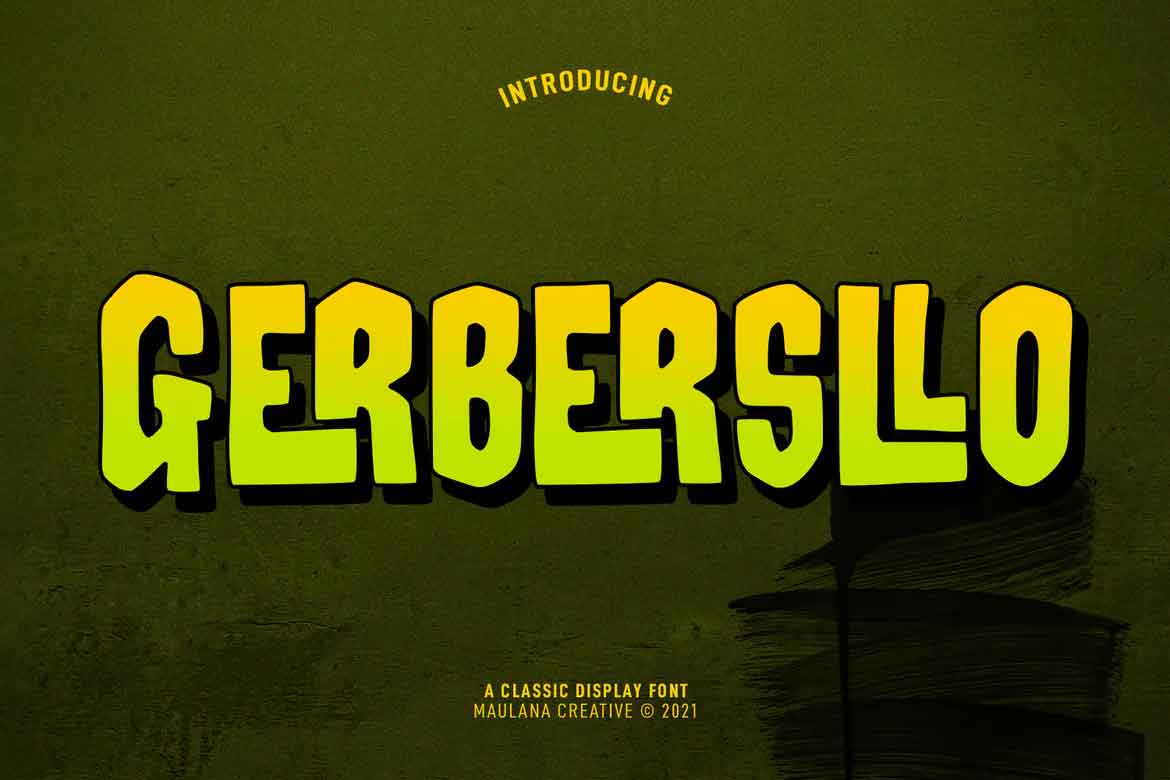 Gerbersllo Display Font