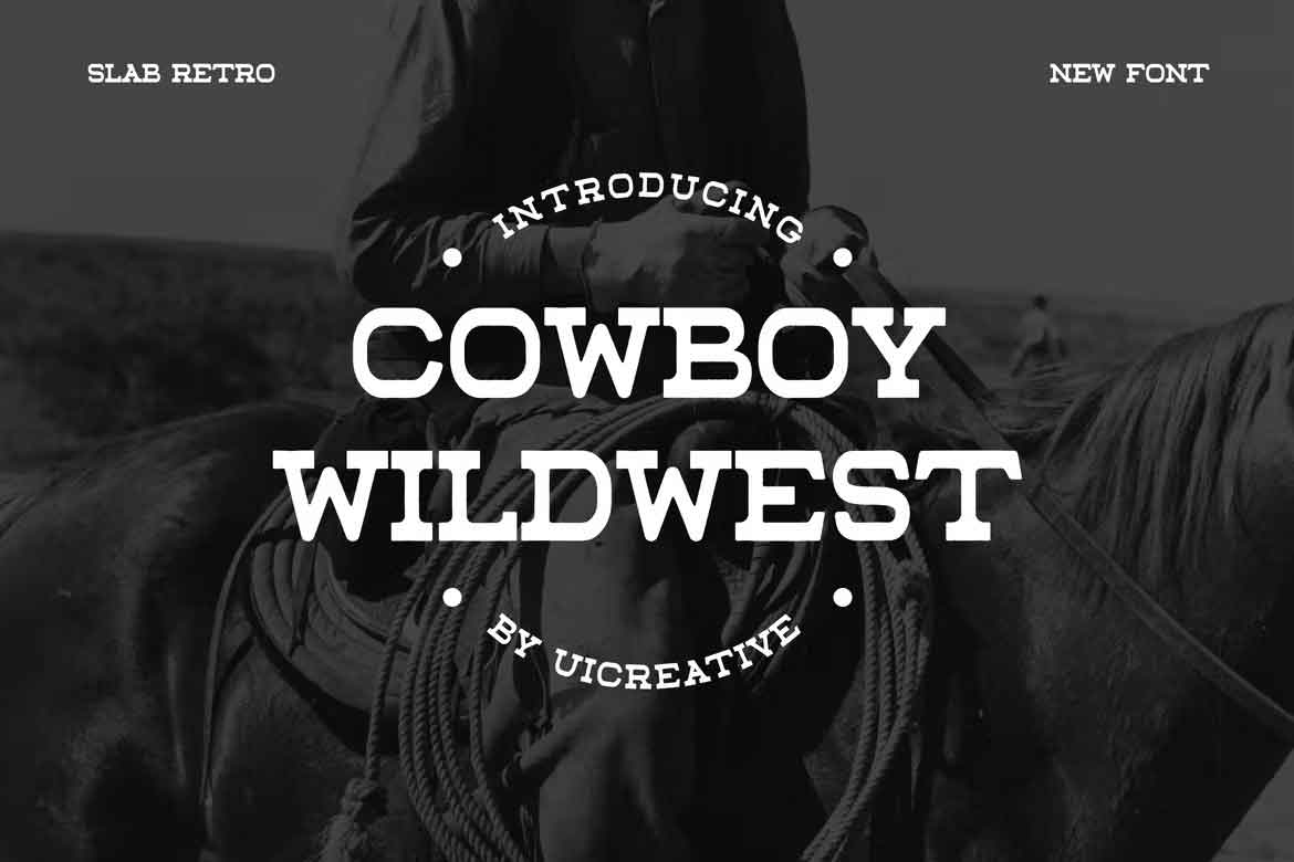 Cowboy Wildwest Slab Serif Font