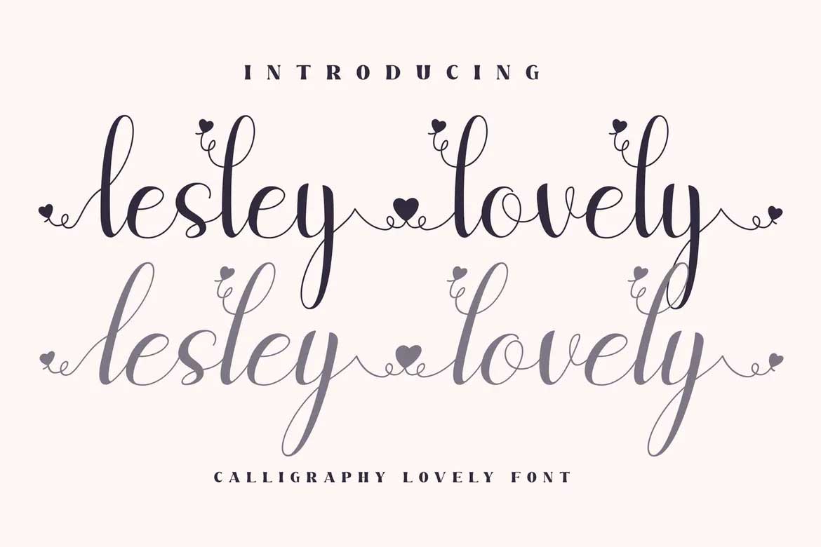 Lesley Lovely Font