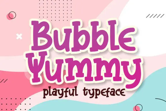 Bubble Yummy Font