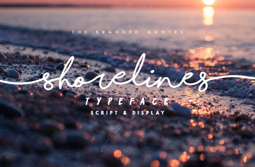 shorelines script bold font