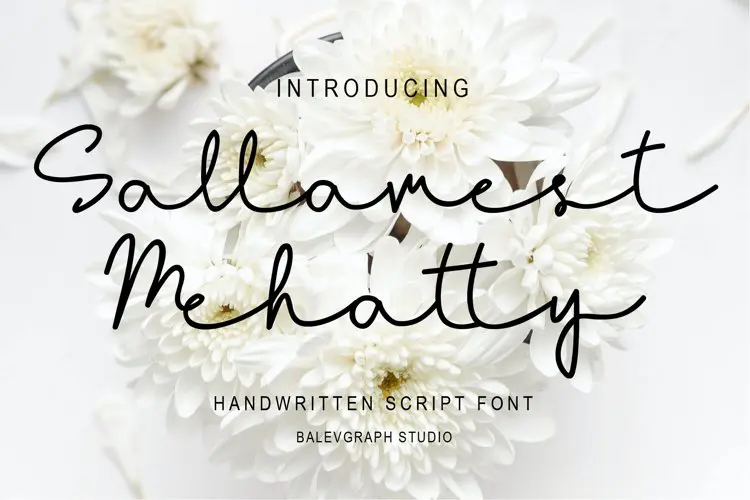 Sallamest Handwritten Script Font