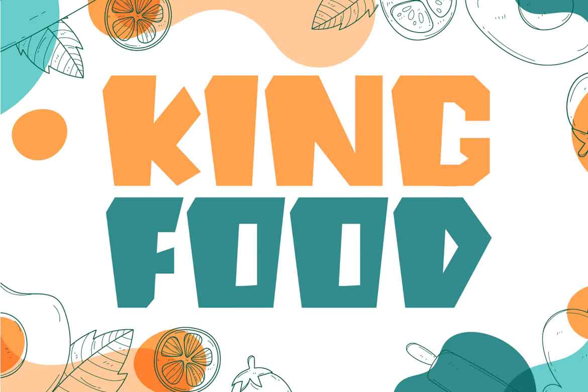 King Food Display Font