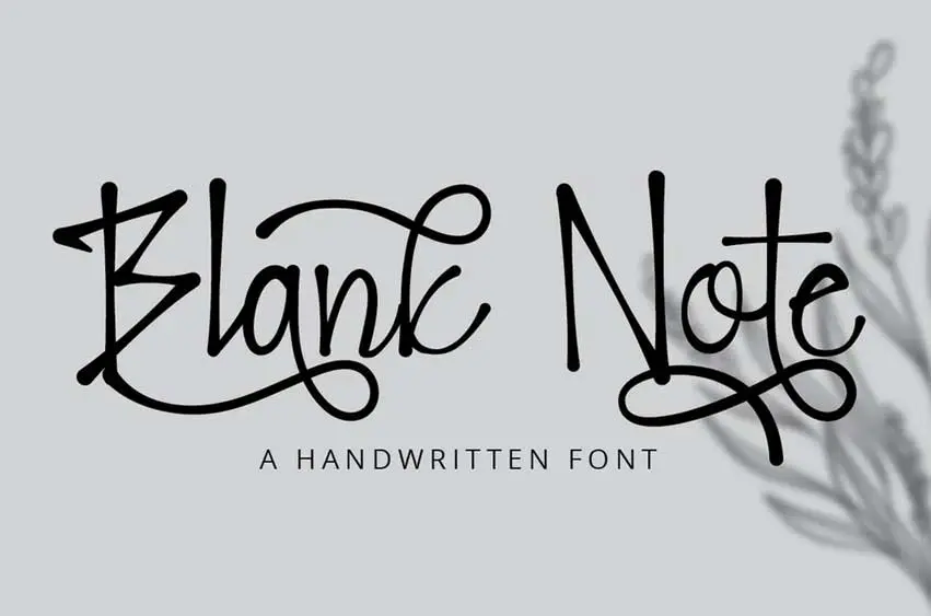 Blank Note - Ink Handwritten