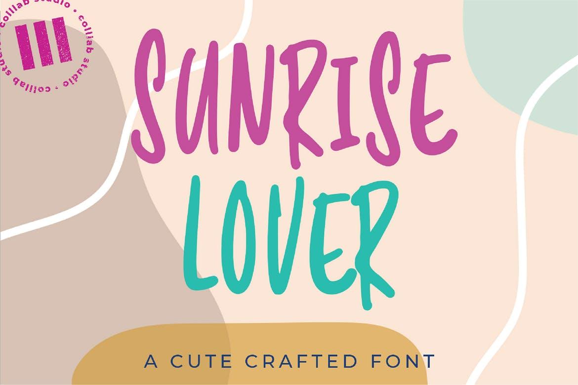 Sunrise Lover Font