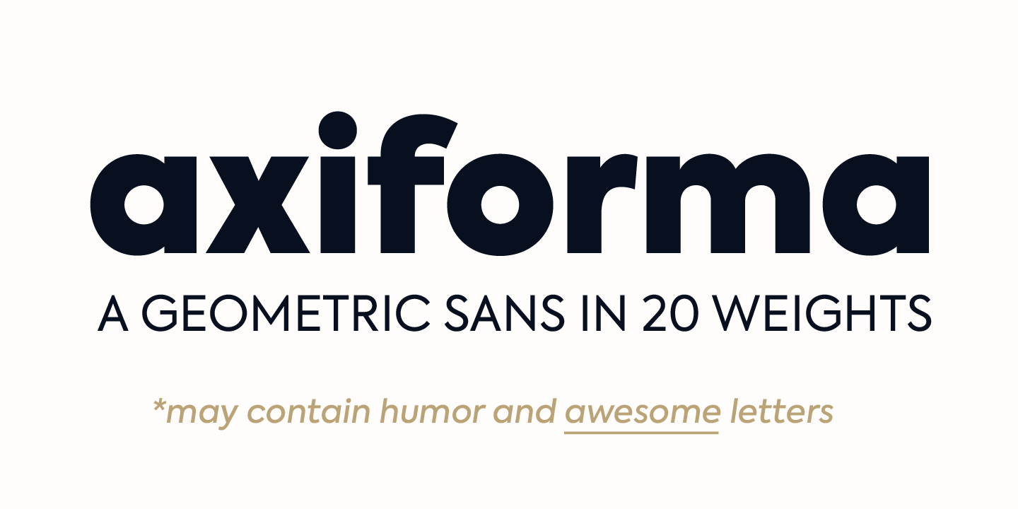 Axiforma Font