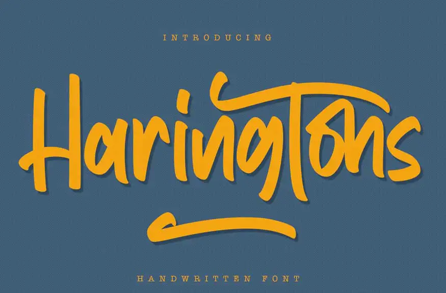 Haringtons - Handwritten Font