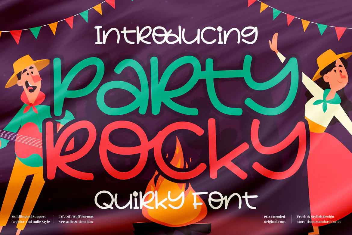 Party Rocky Font