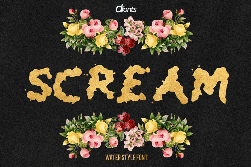 Scream Water Style Font