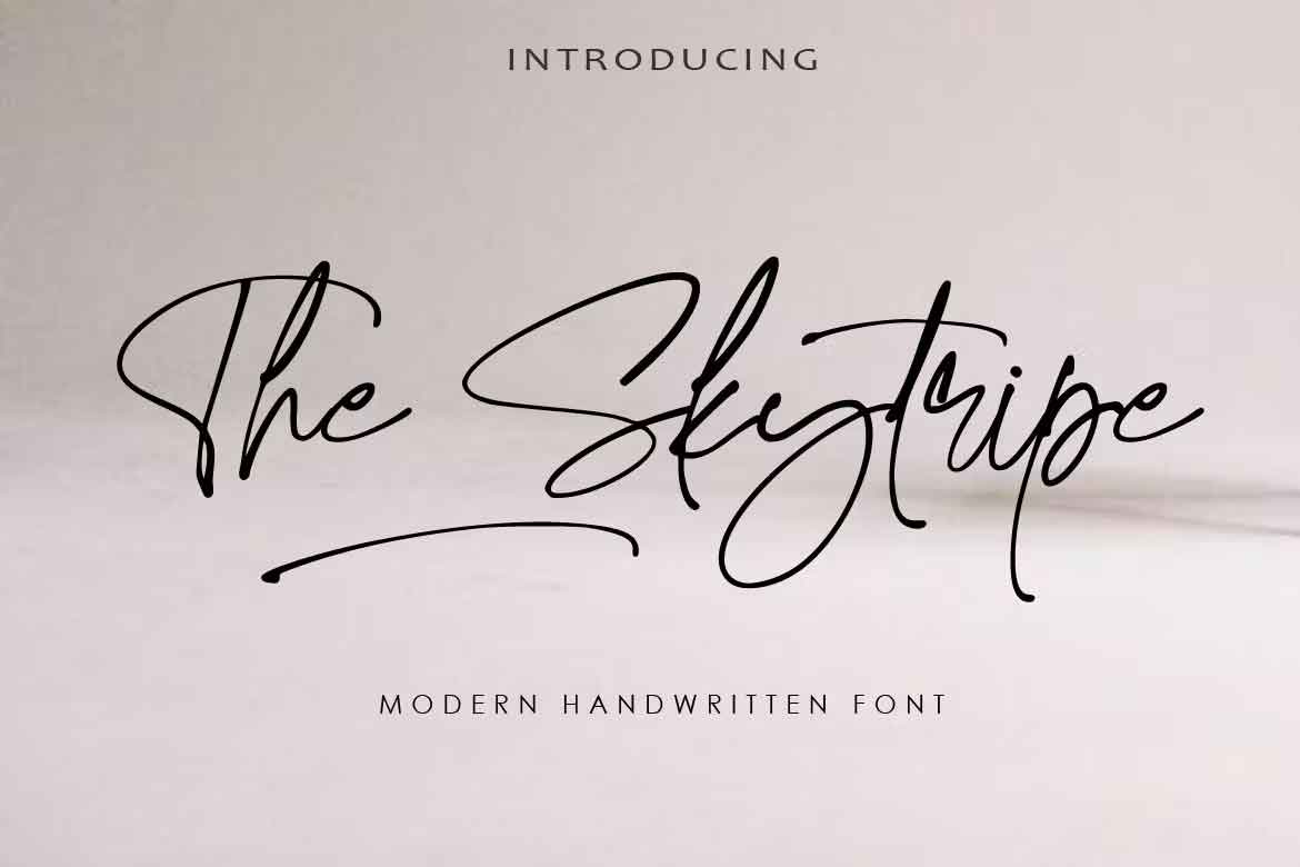 The Skytripe Font