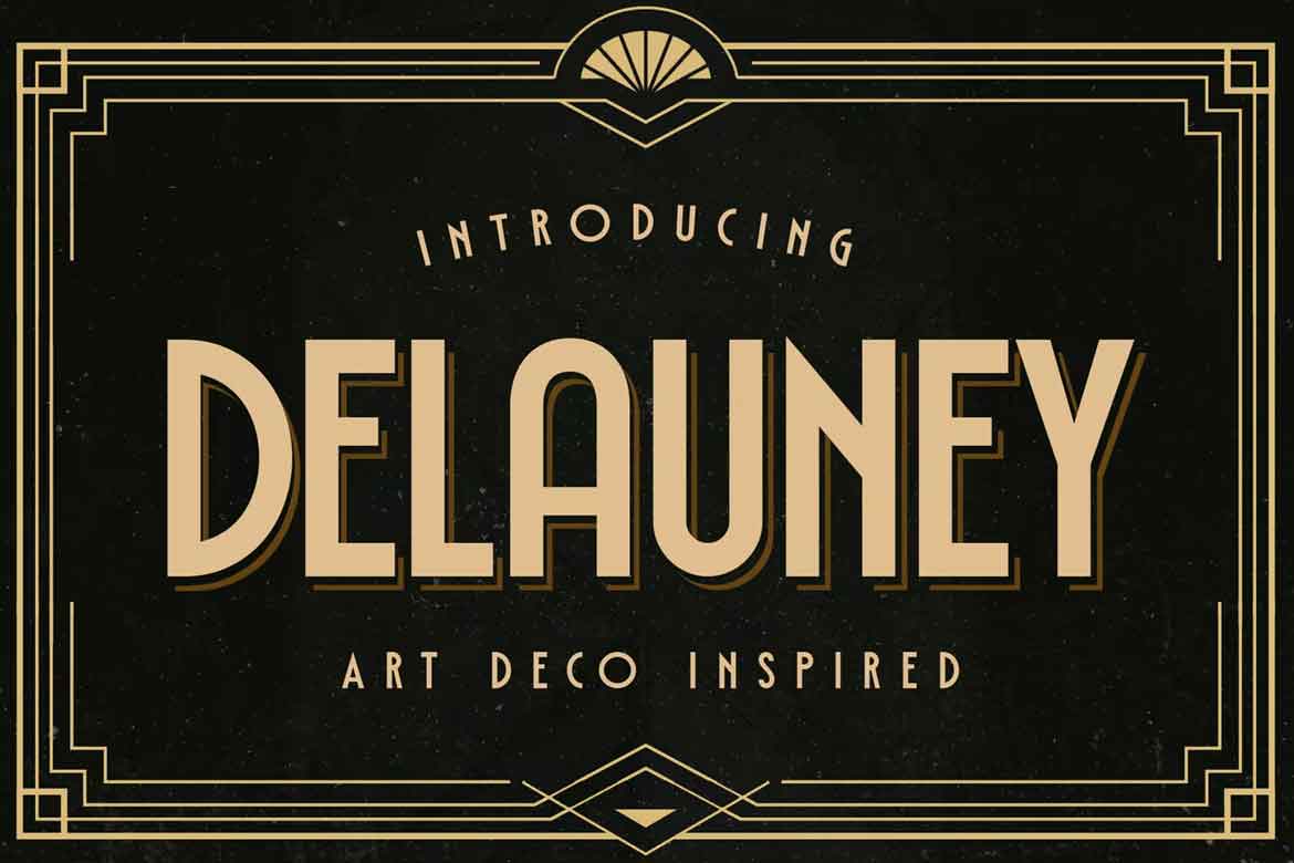 Delauney - Art Deco Font