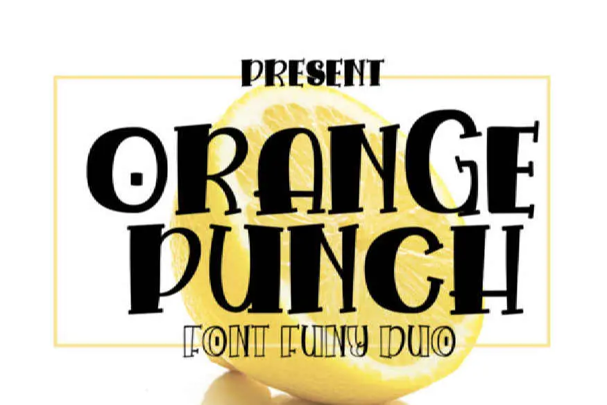 Orange Punch Font