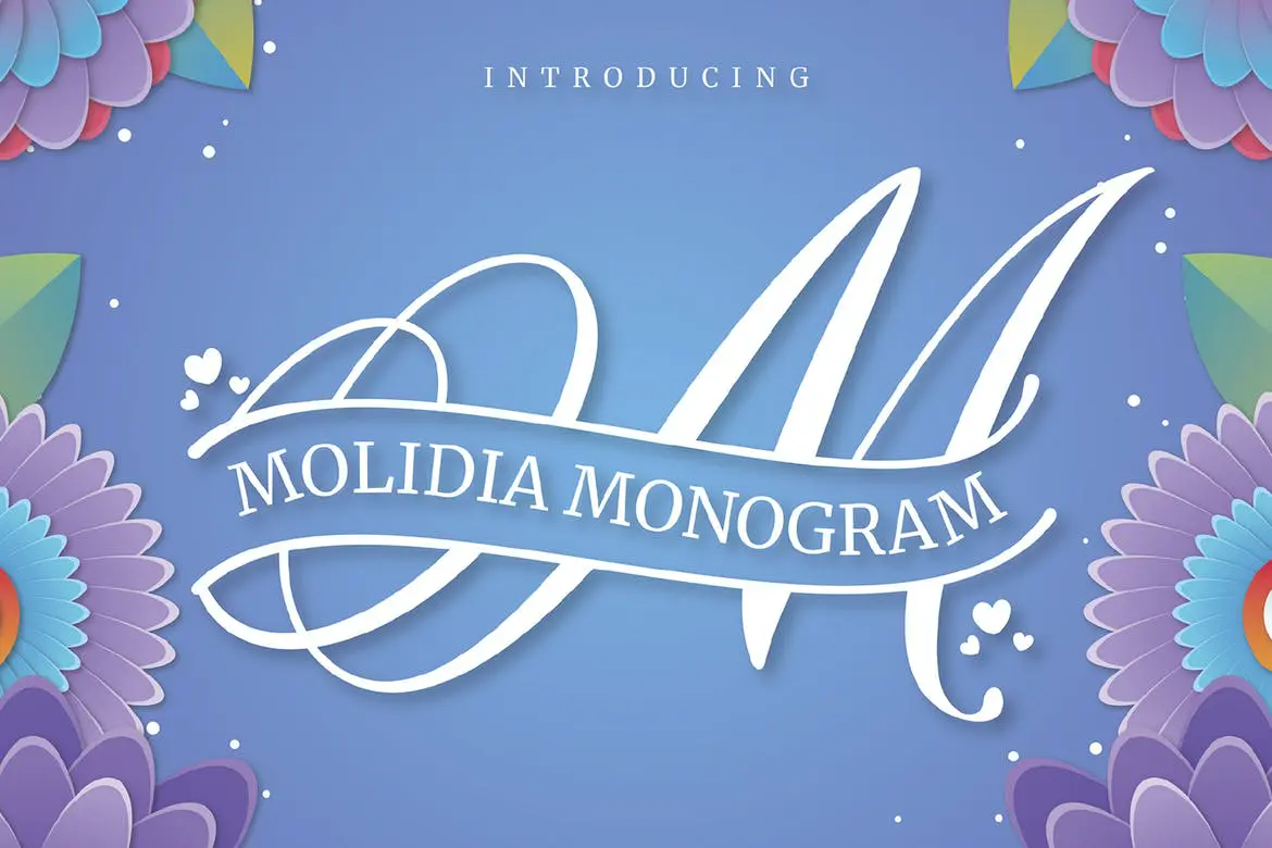 MOLIDIA monogram font