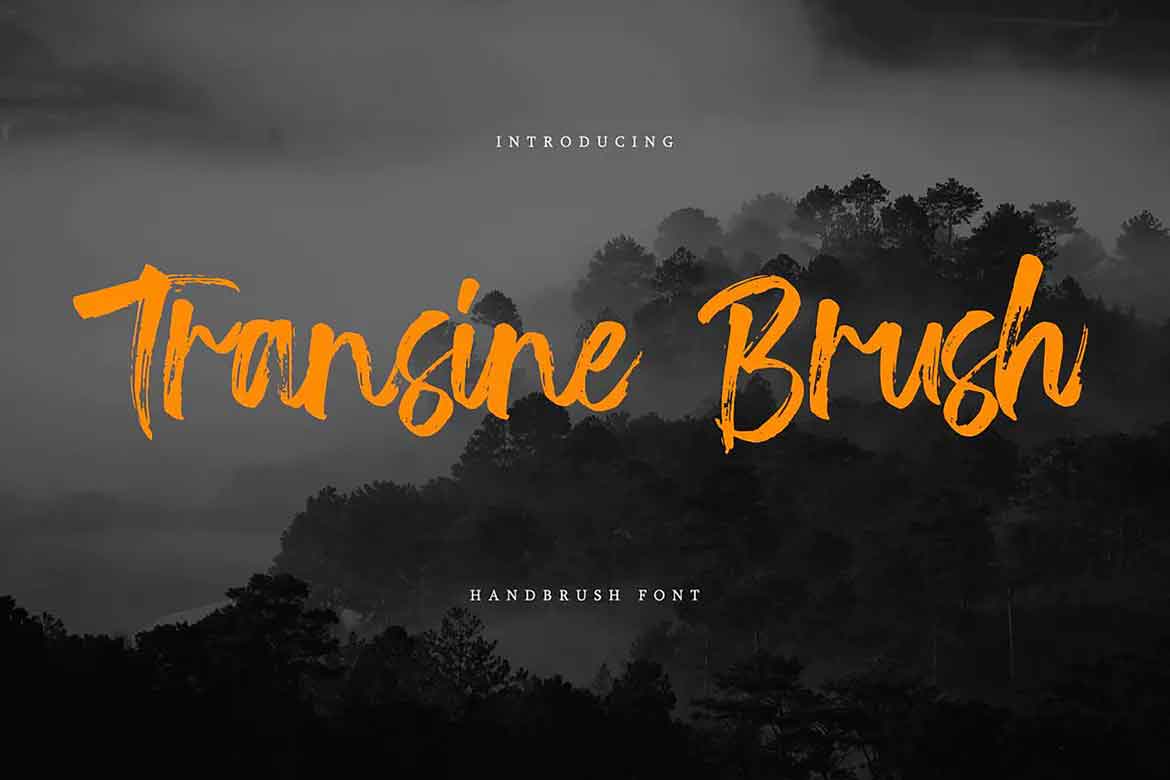 Transine Brush Font