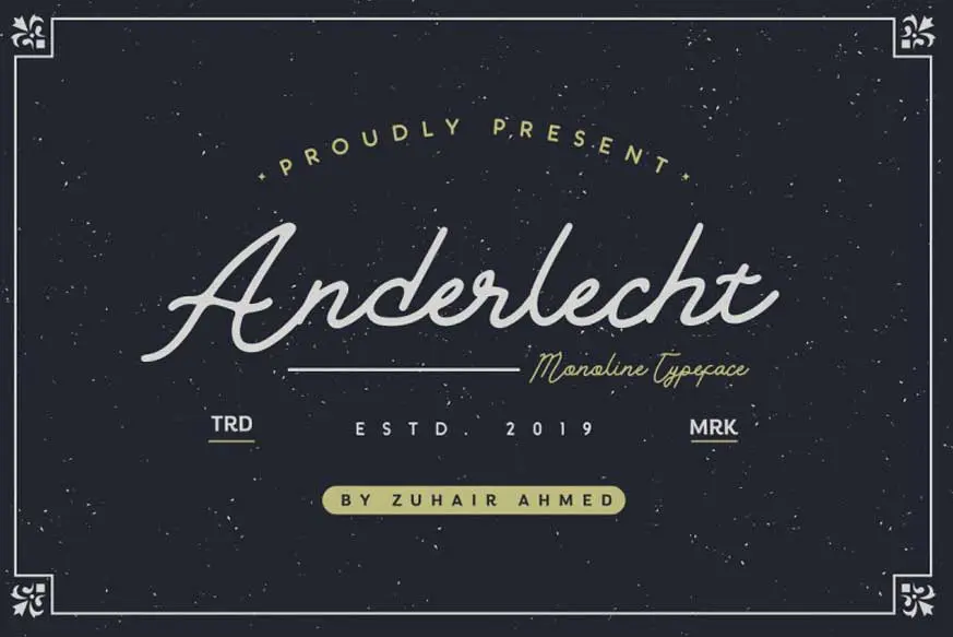 Anderlecht Monoline Font