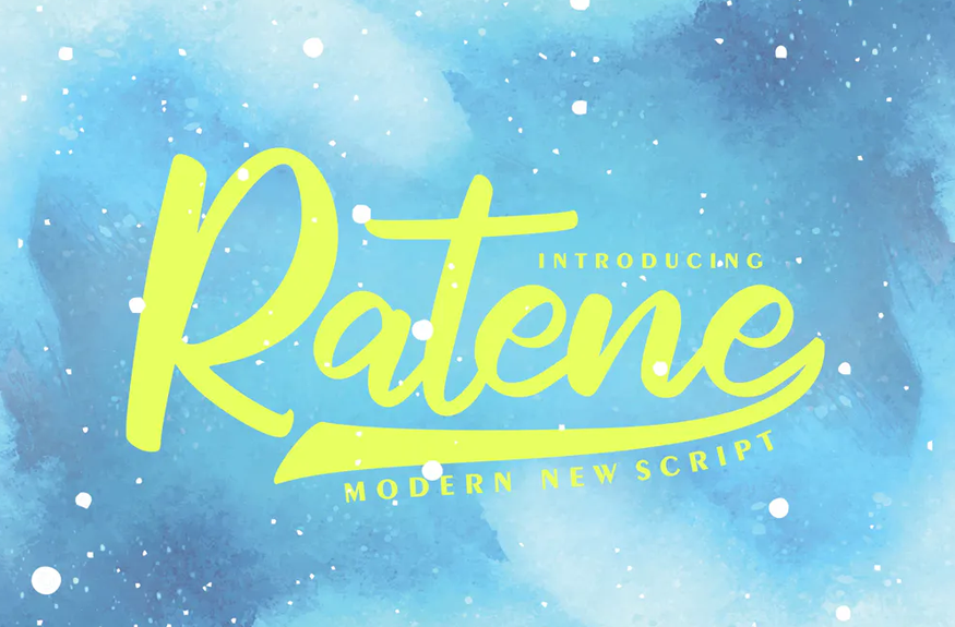 Ratene | Modern New Script