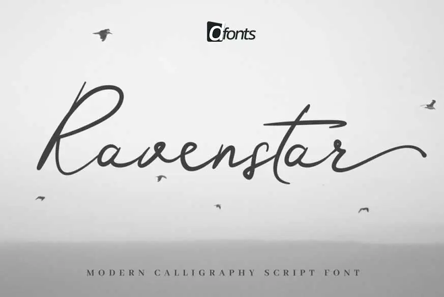 Ravenstar - Modern Script Font