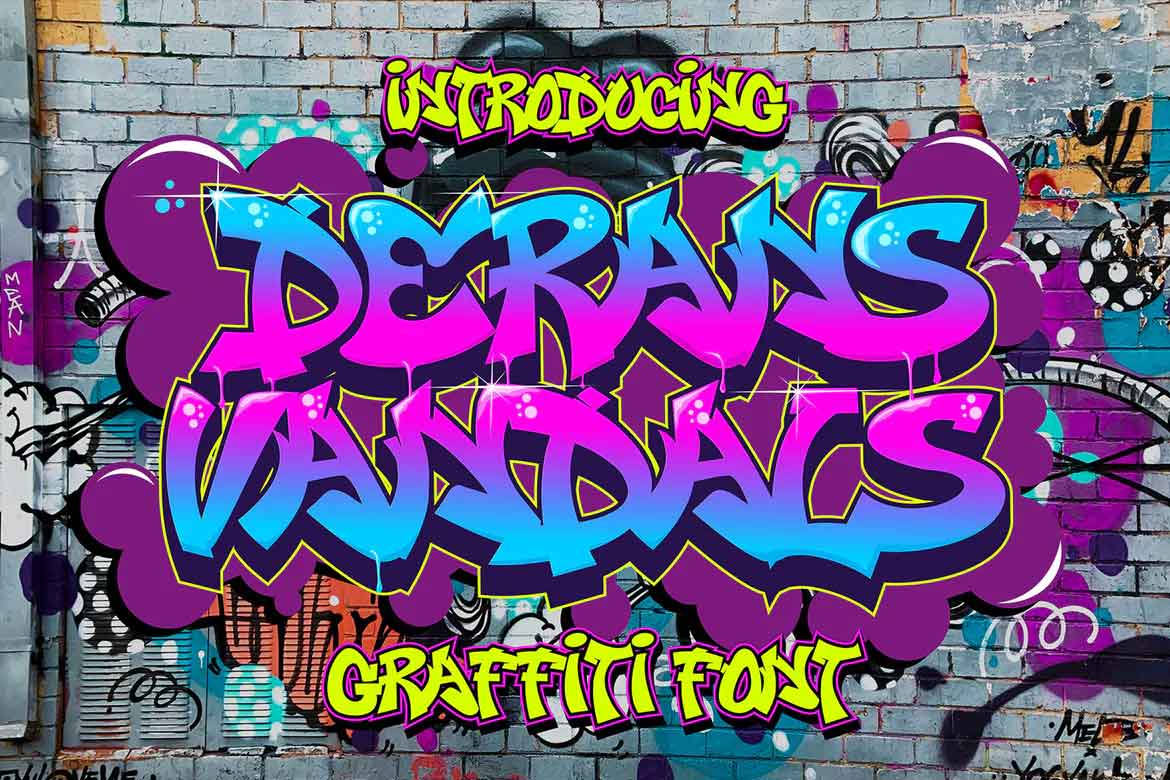 Derans Vandals - Awesome Graffiti Font