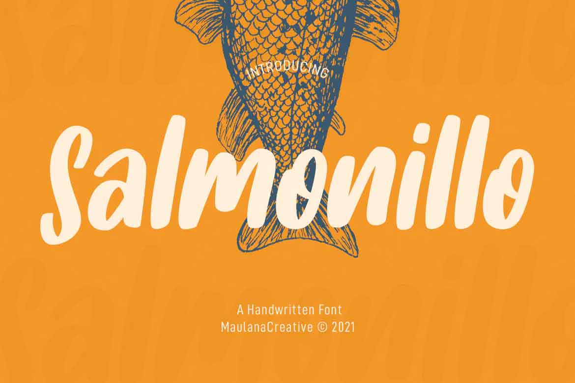 Salmonillo Handwritten Font