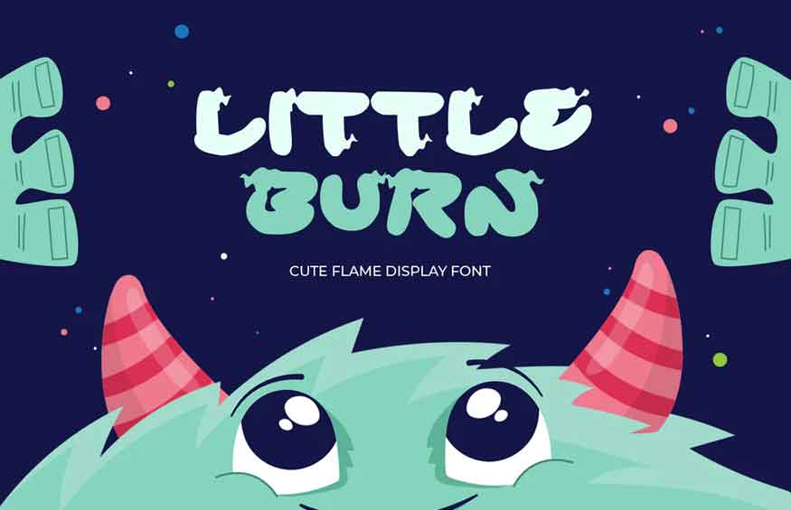 Little Burn Display Font