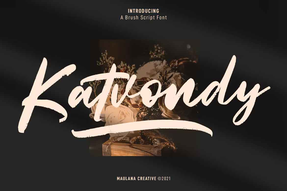 Katvondy Marker Brush Script Font