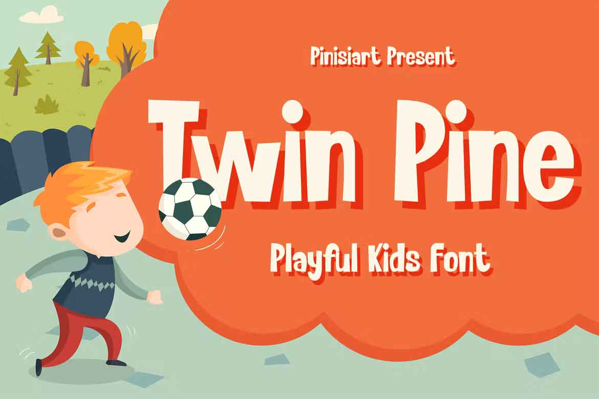 Twin Pine - Kids Font