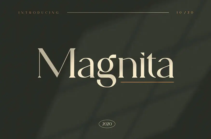 Magnita serif font