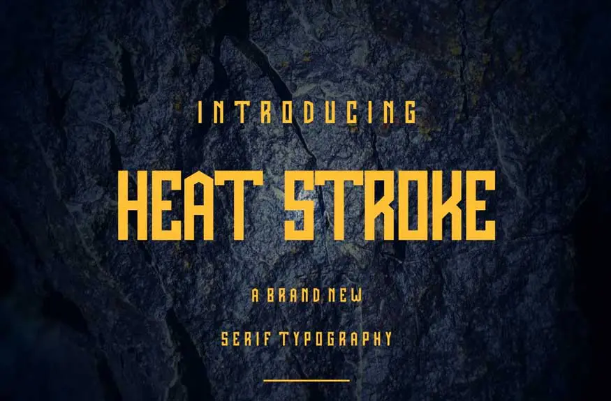 Heat Stroke Font