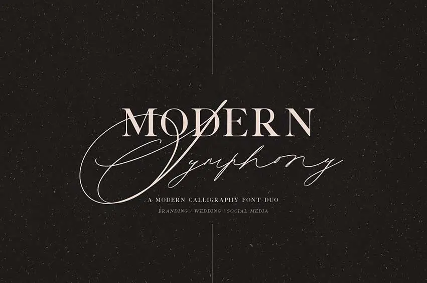 Modern Symphony Font Duo