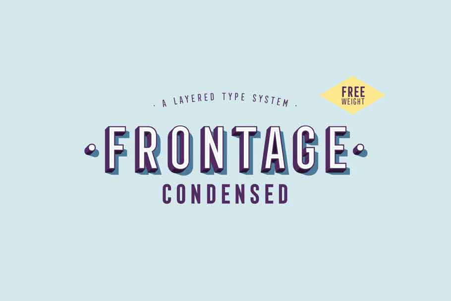 Frontage Condensed Font