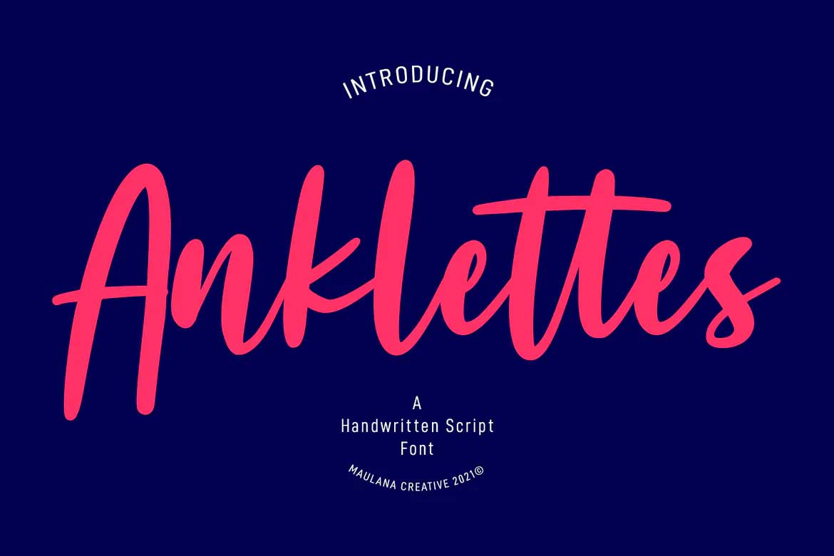 Anklettes Font