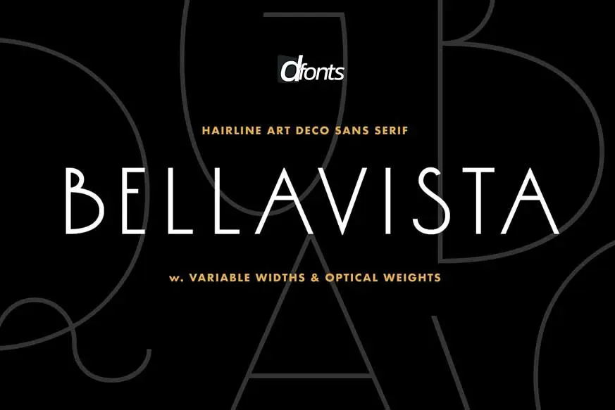 Bellavista - Art deco variable font