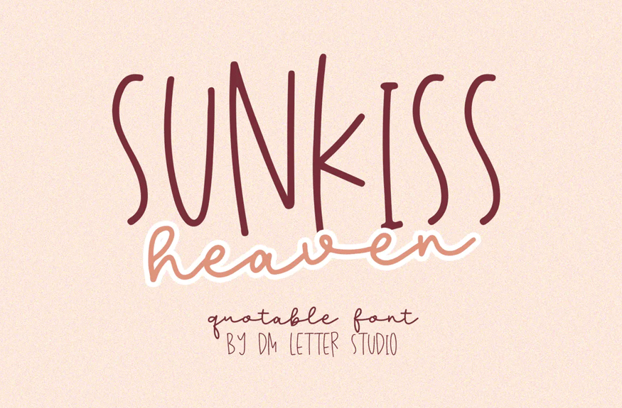 Sunkiss Heaven Font