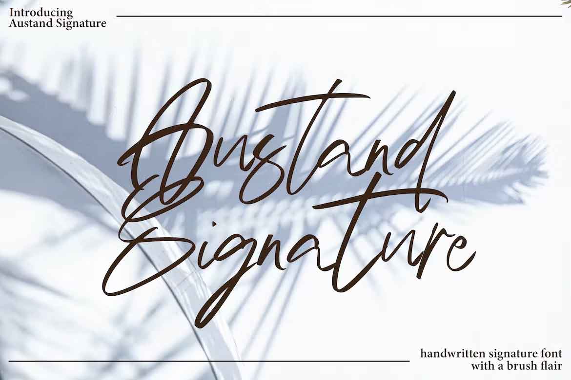 Austand Signature Font