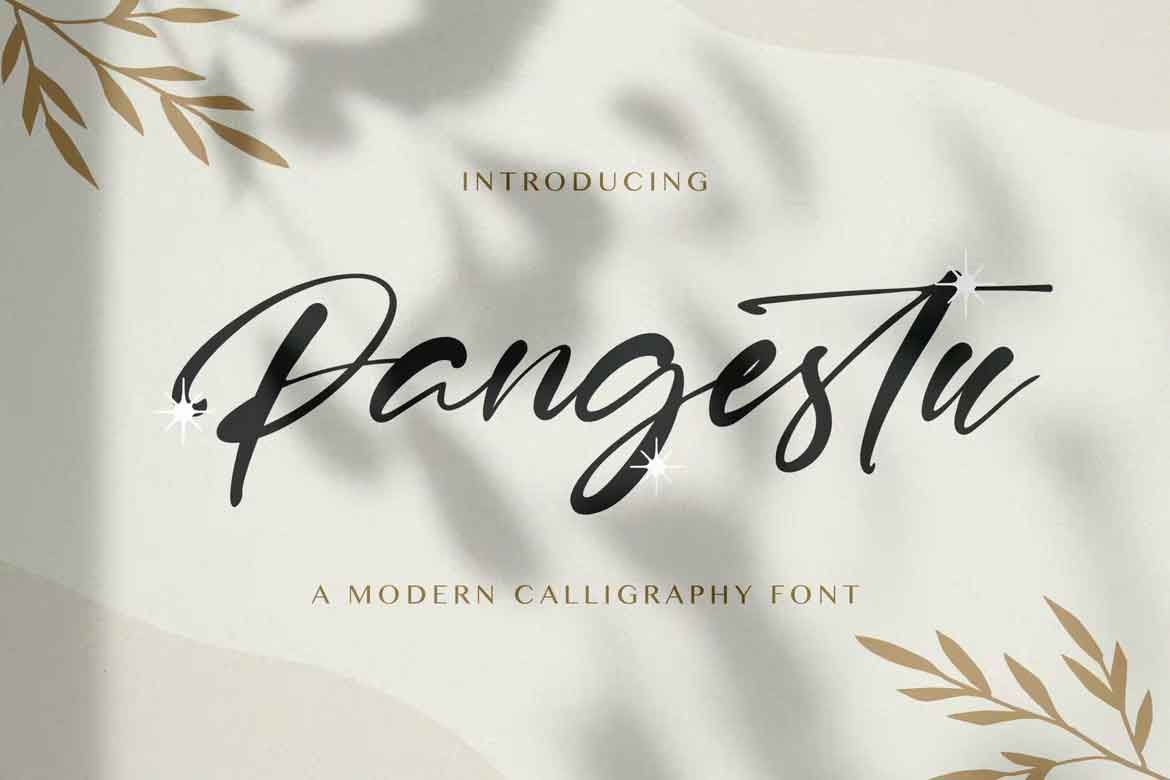 Pangestu - Calligraphy Font