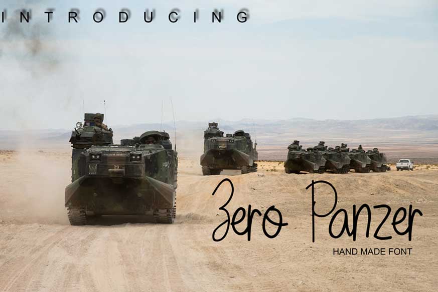 Zero Panzer Font