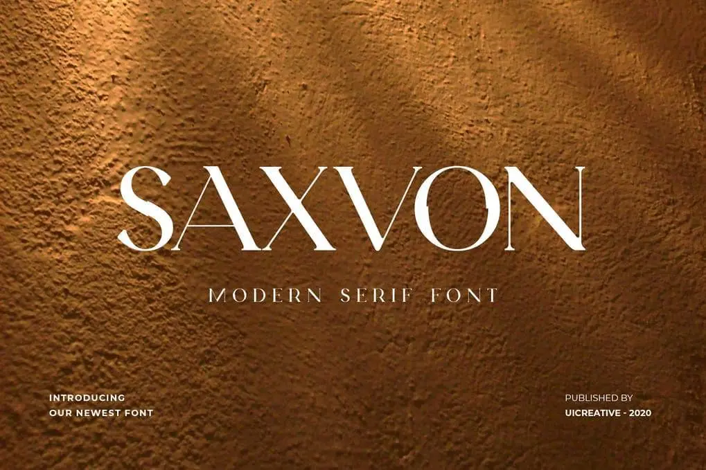 Saxvon Serif Display Font