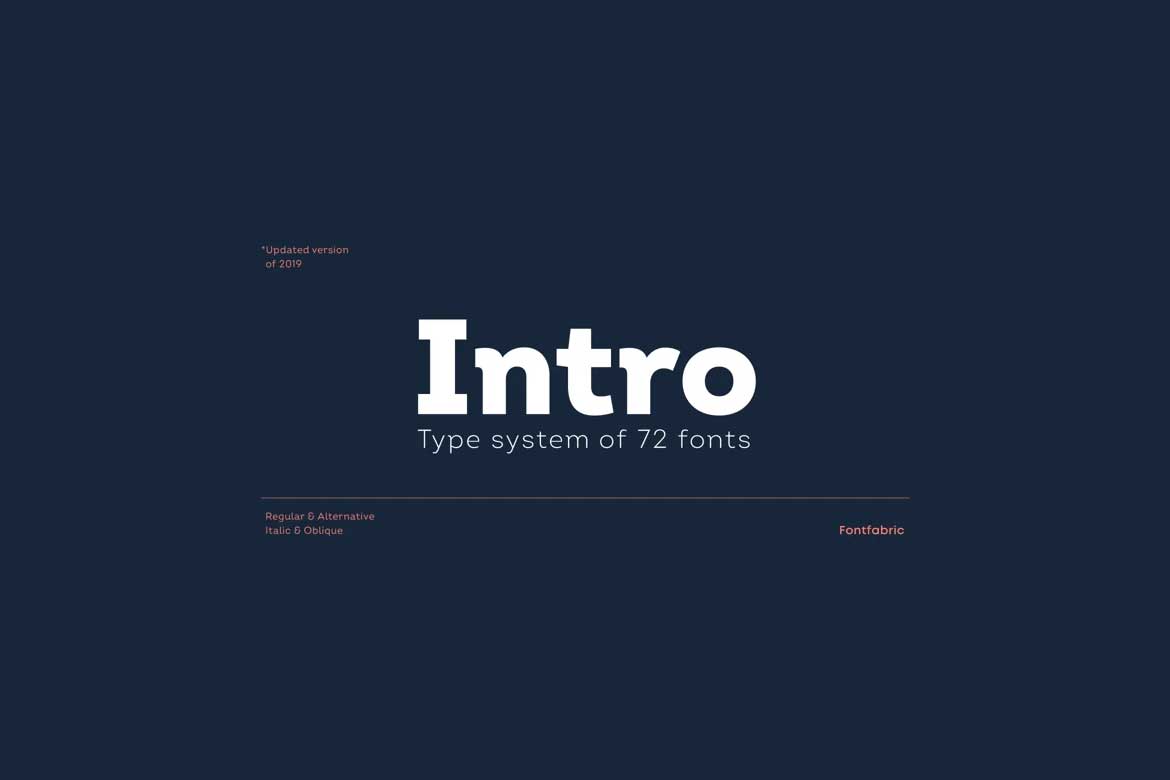 Intro Font Family